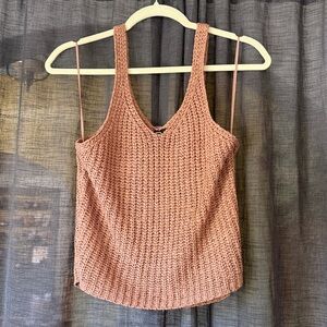 Moon & Madison Brown Knit Top